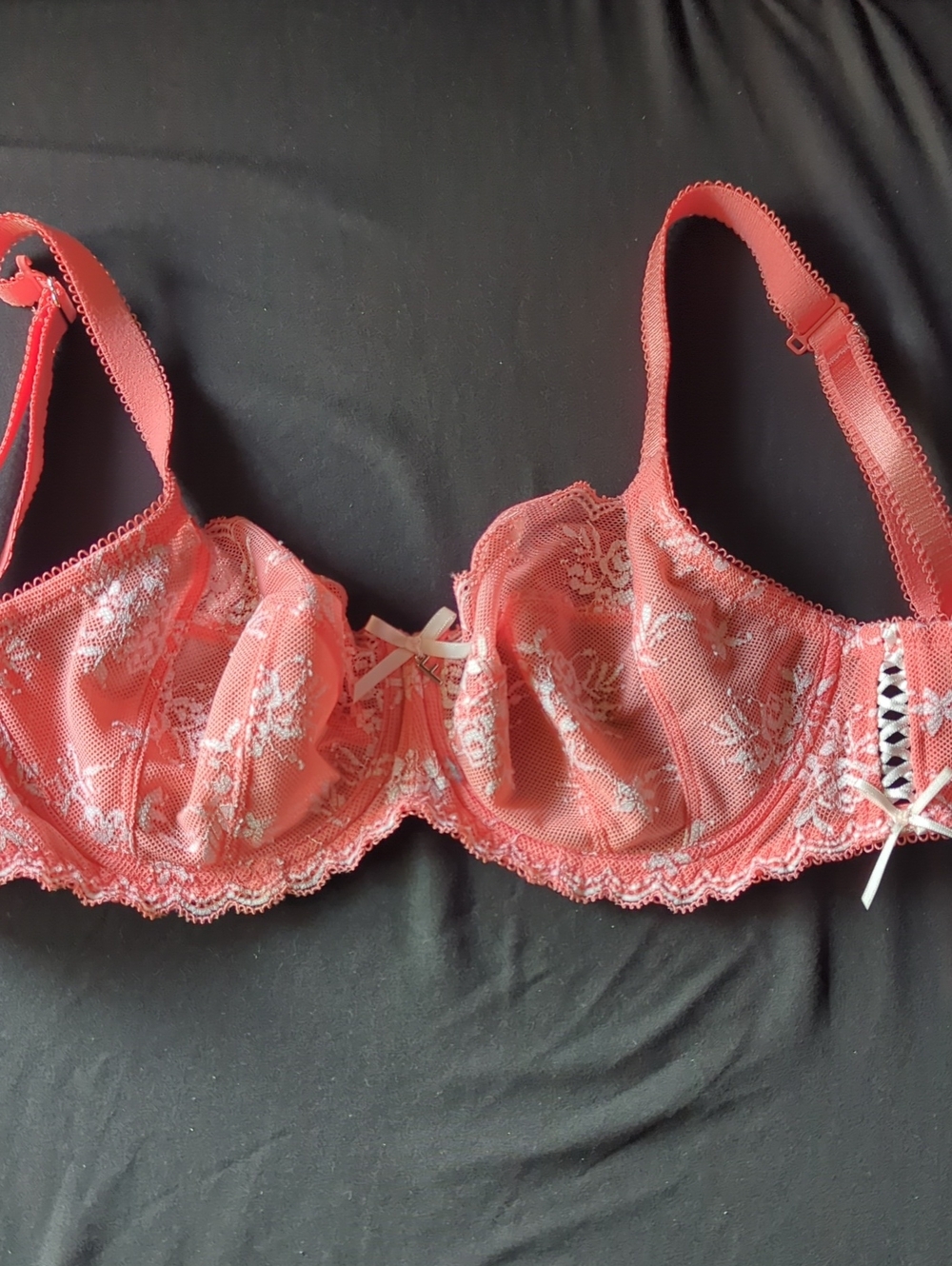 Freya Coral Lace Underwire Bra- Offbeat Side Support Decadence 30DDD NWOT!
